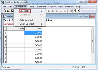 Figure2.42-Entering_Conncection_Setup_Menu_of_the_Modbus_Poll